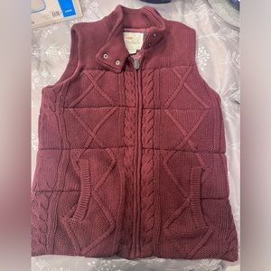 Bob Timberlake Women’s Cable-knit Puffer Vest XS